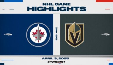NHL Highlights | Jets vs. Golden Knights - April 3, 2025