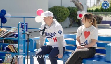 Will & Cara Smith participate in Los Angeles Dodgers Foundation reading event through Catching Hope