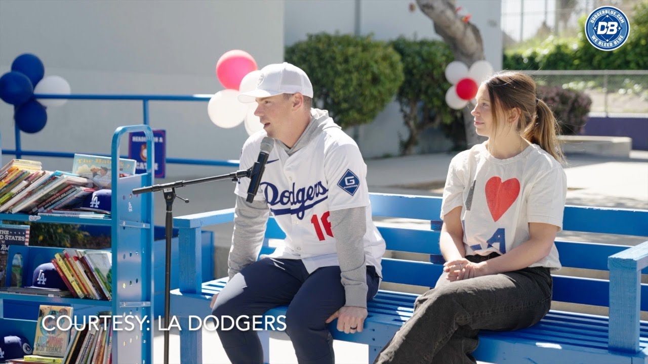Will & Cara Smith participate in Los Angeles Dodgers Foundation reading event through Catching Hope