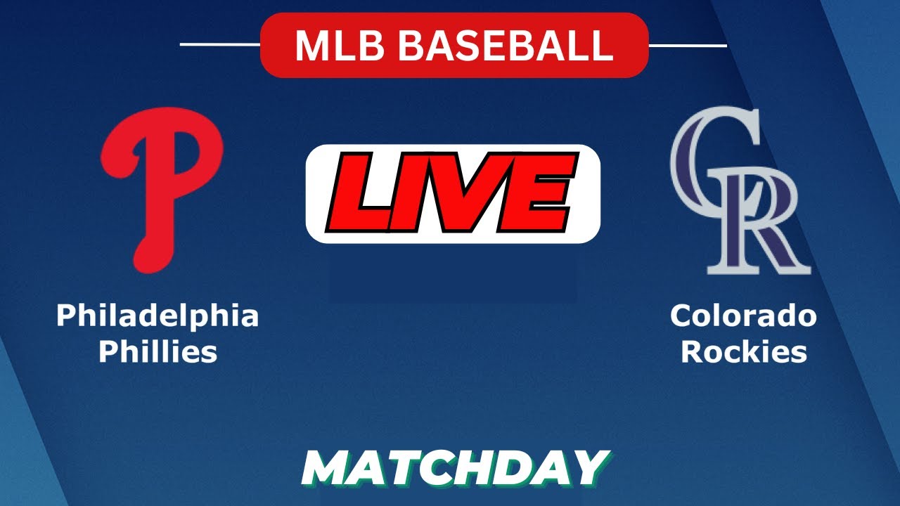 LIVE : Philadelphia Phillies Vs Colorado Rockies | MLB | Baseball Match | SCOREBOARD | Apr 3 2025
