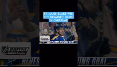 ST LOUIS BLUES EXTEND WIN STREAK TO 11 GAMES