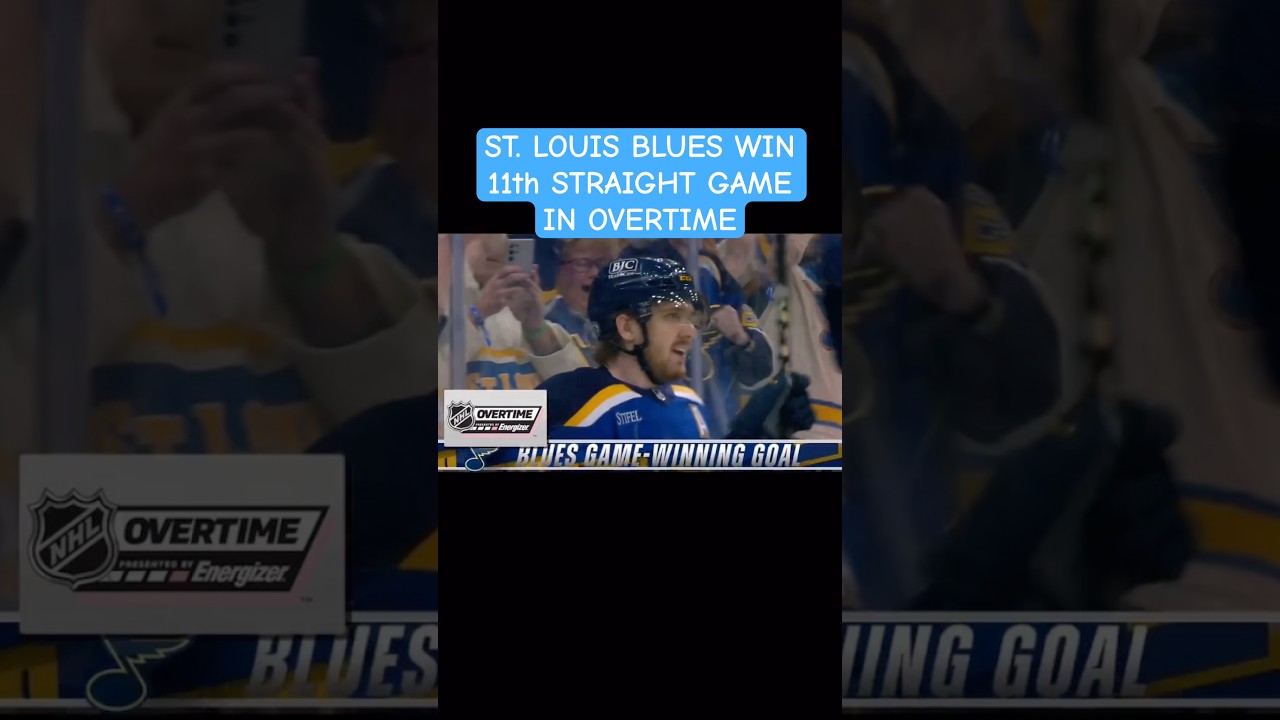 ST LOUIS BLUES EXTEND WIN STREAK TO 11 GAMES