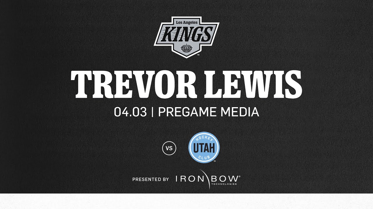 Forward Trevor Lewis | 04.03.25 LA Kings Face the Utah Hockey Club | Pregame Media