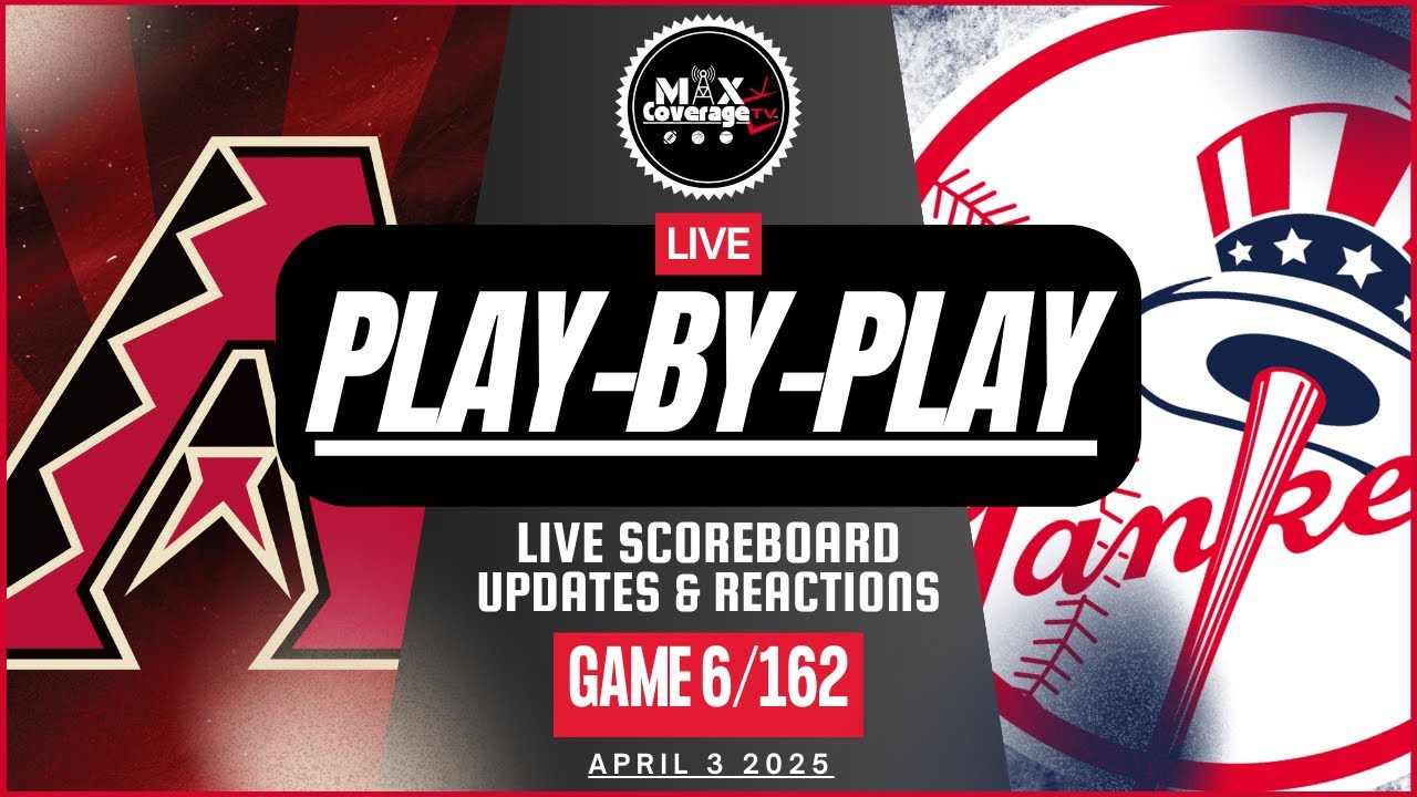 🔴LIVE Arizona Diamondbacks vs New York Yankees - Play-By-Play & Reactions (4/3/25)