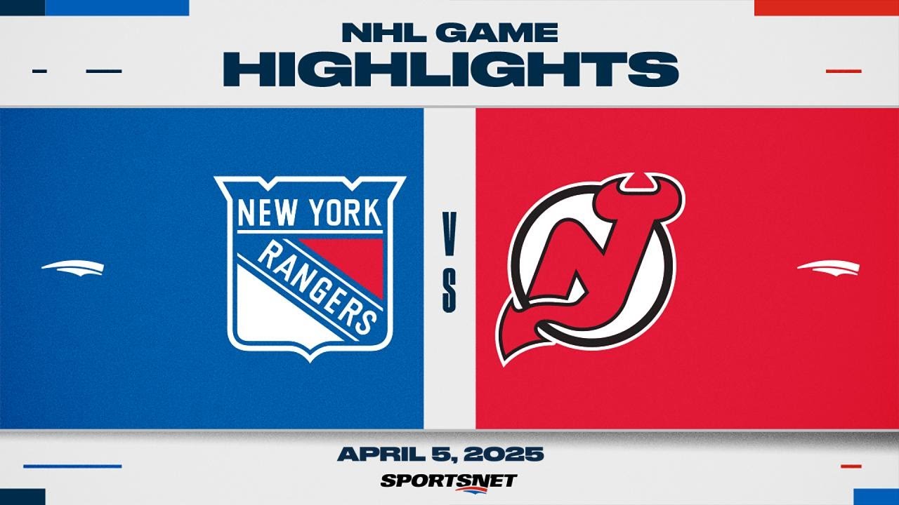 NHL Highlights | Rangers vs. Devils - April 5, 2025
