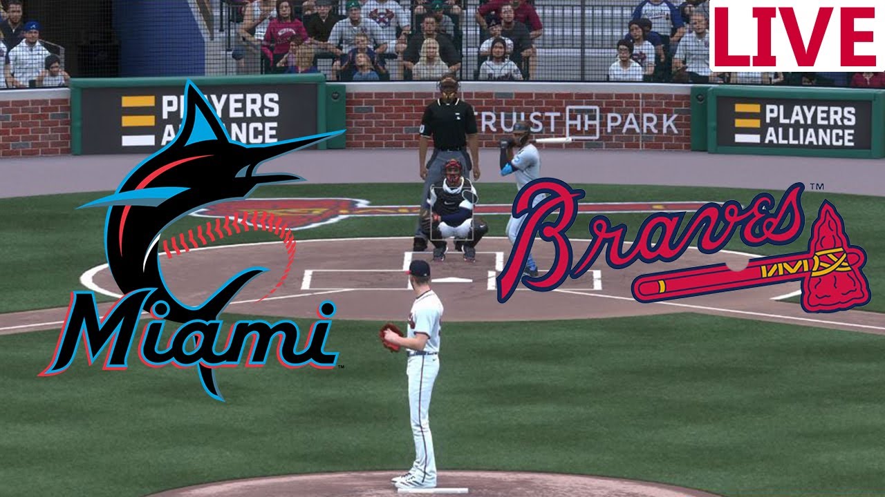 🔴LIVE 🔴Miami Marlins Vs Atlanta Braves / April 5th /Mlb Envivo 2025 / Mlb the show 25