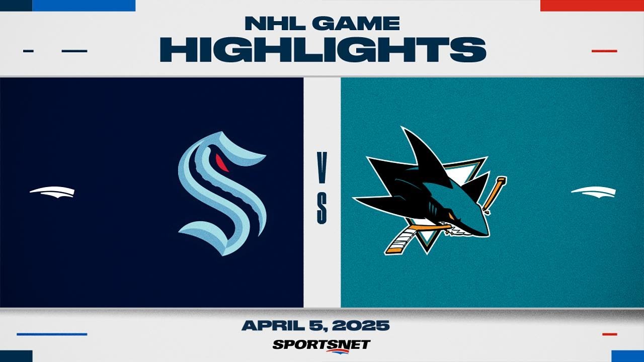 NHL Highlights | Kraken vs. Sharks - April 5, 2025