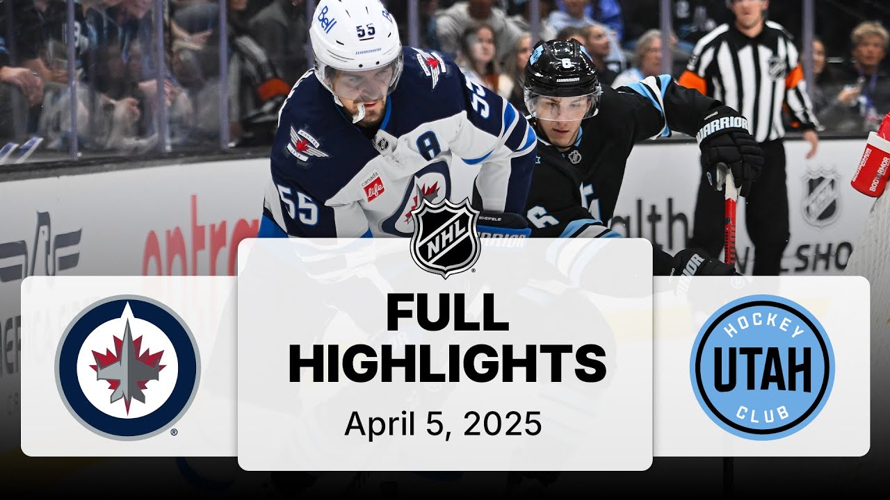 NHL Highlights | Jets vs. Utah Hockey Club | April 05, 2025