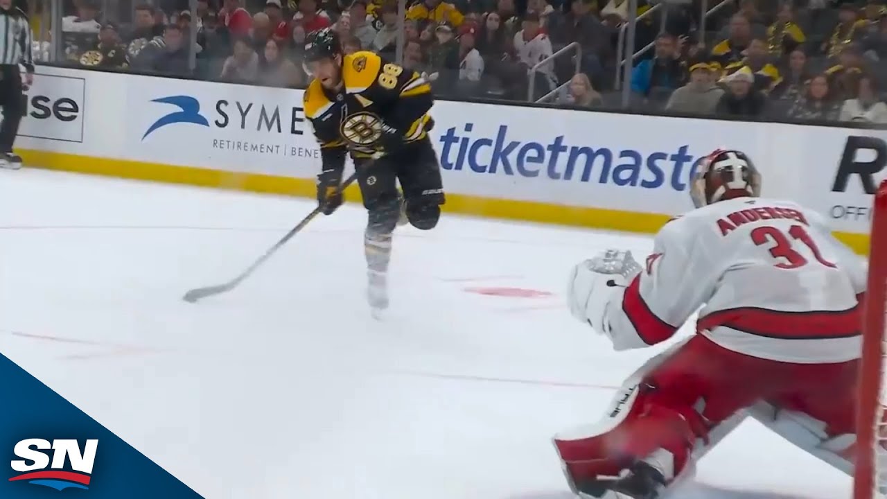Bruins' David Pastrnak Records 19th Hat Trick Of Career Vs. Hurricanes