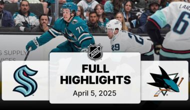 NHL Highlights | Kraken vs. Sharks | April 05, 2025