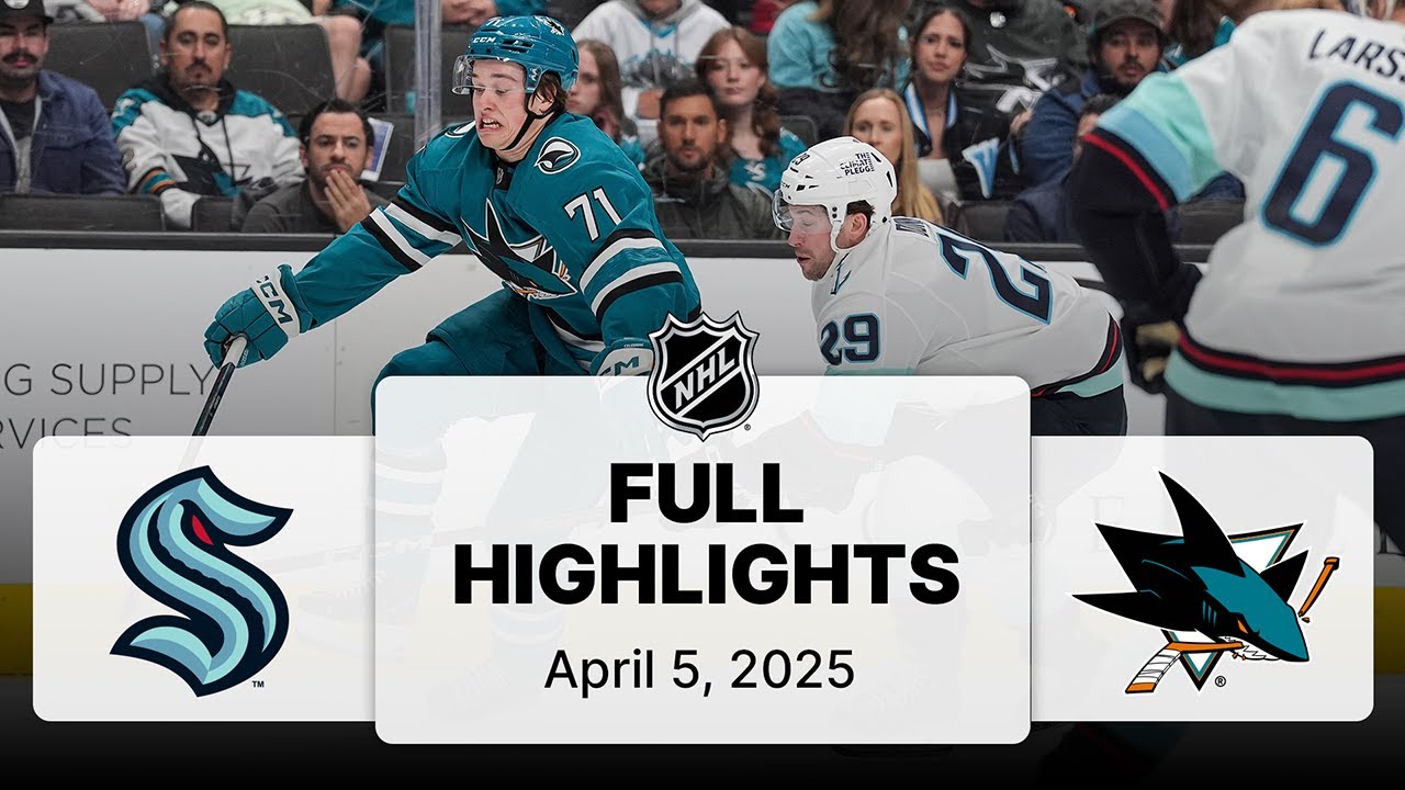 NHL Highlights | Kraken vs. Sharks | April 05, 2025