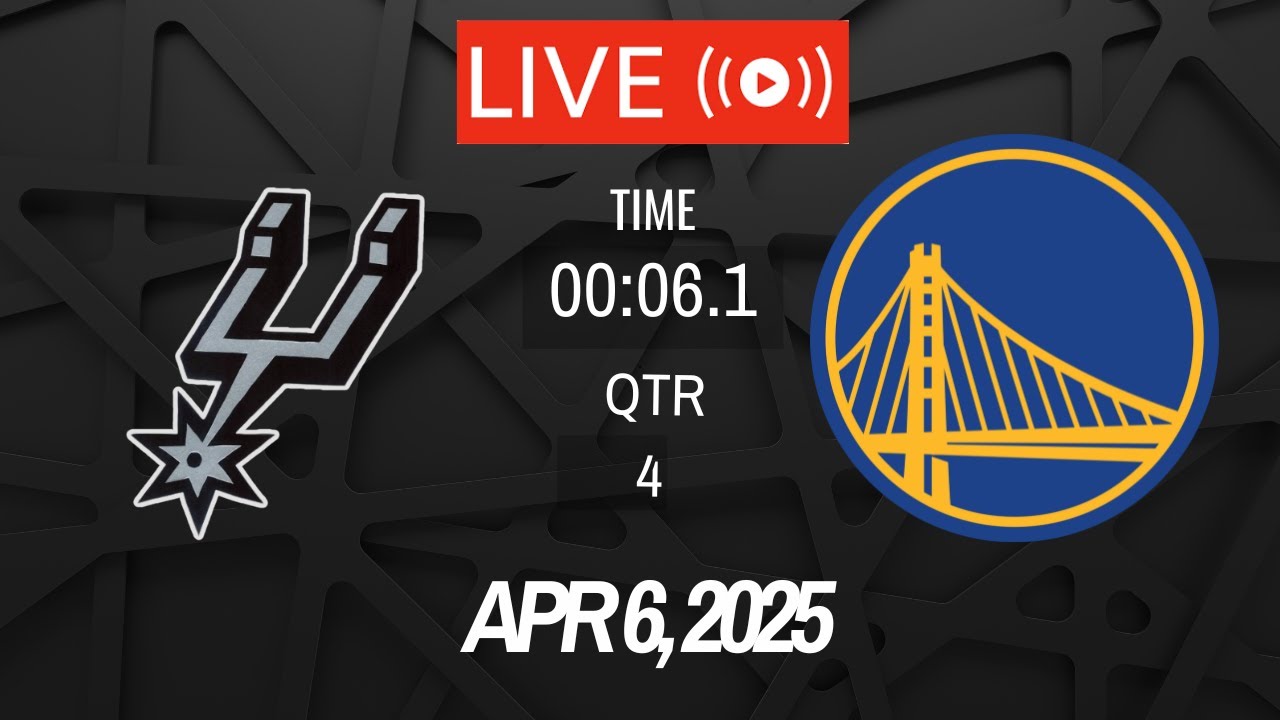 NBA LIVE! San Antonio Spurs vs Golden State Warriors  I April 6, 2025 Warriors vs Spurs 2K Live