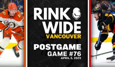 RINK WIDE POST-GAME: Vancouver Canucks vs Anaheim Ducks | Game 76 - Apr. 5, 2025