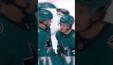 Steph Curry cheers on Macklin Celebrini 🏀🦈