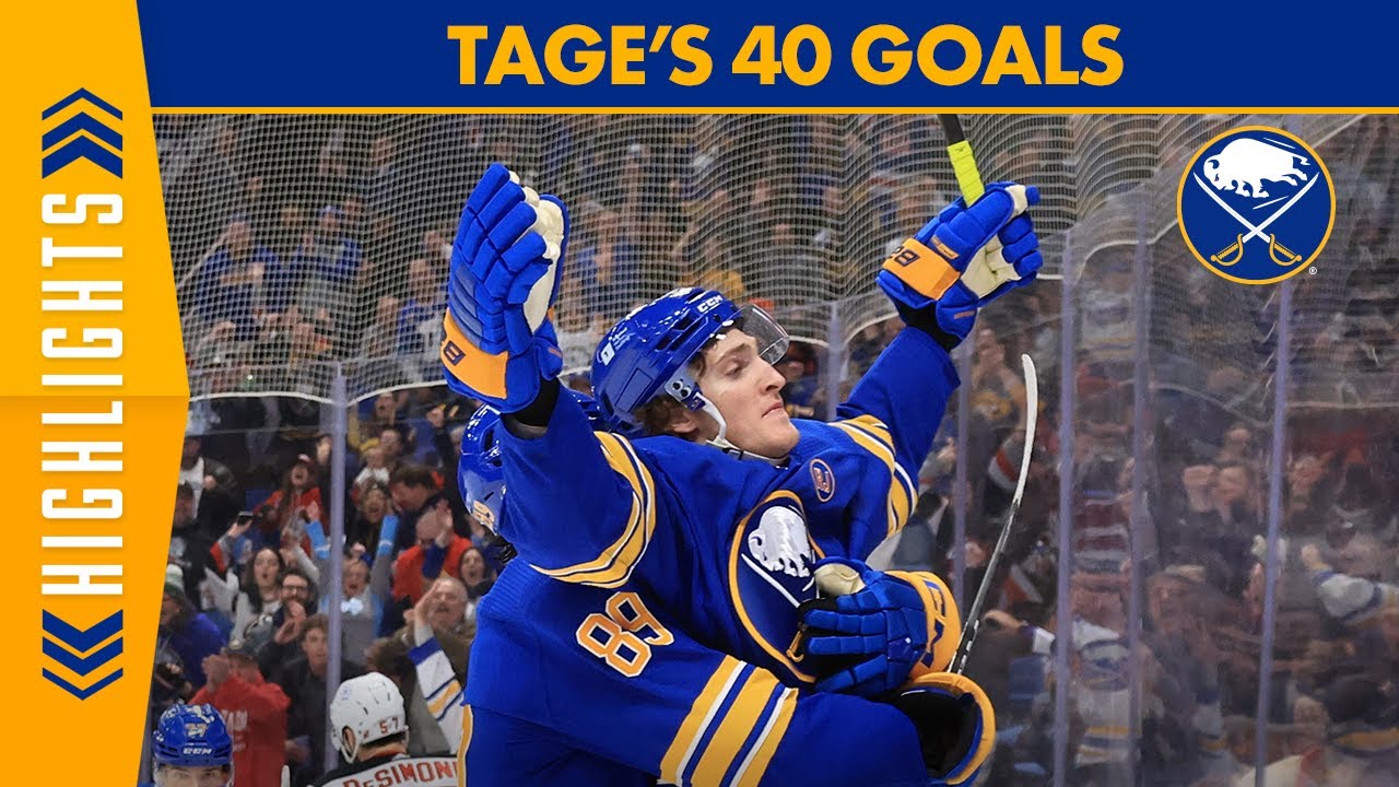 WATCH ALL 40‼️ | Tage Thompson Scores 40 Goals | Buffalo Sabres 2024-25 Season