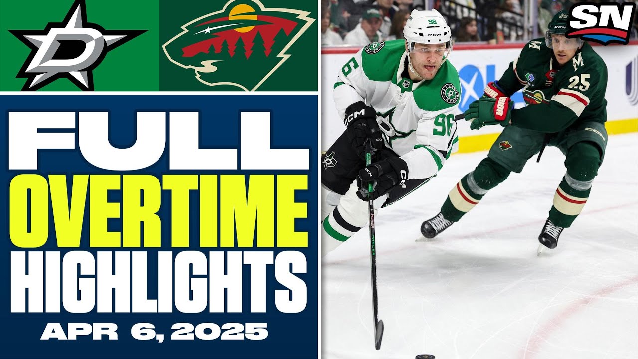 Dallas Stars at Minnesota Wild | FULL Overtime Highlights - April 6, 2025