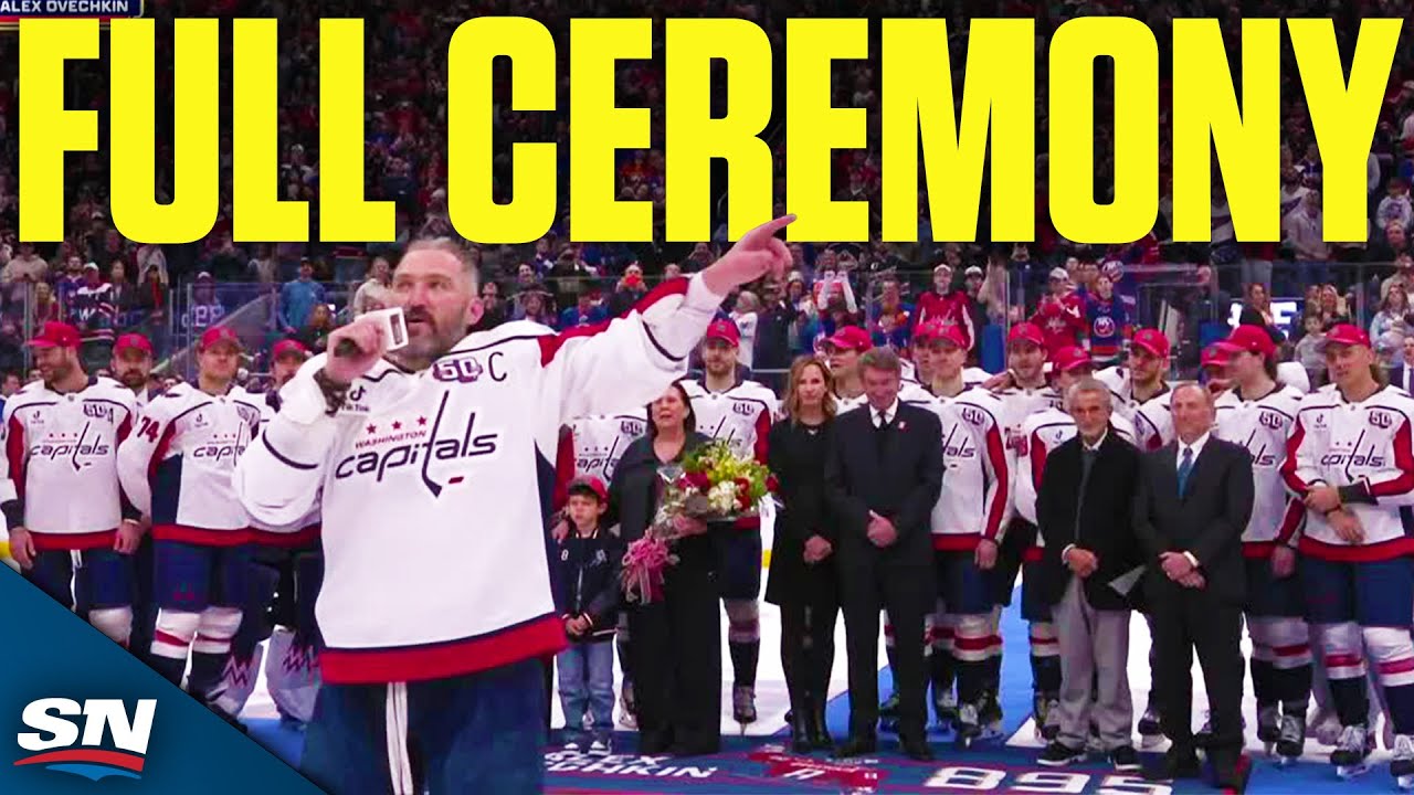 FULL Alex Ovechkin Celebration Ceremony After Record-Breaking Goal No. 895