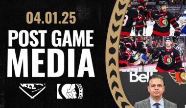 Claude Giroux, Jake Sanderson, Travis Green Postgame Media vs BUF