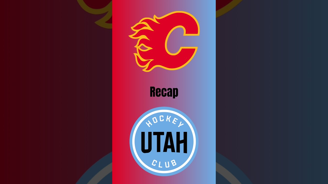 Utah V.S Flames Recap! #calgaryflames #utahhockeyclub #hockey #nhl