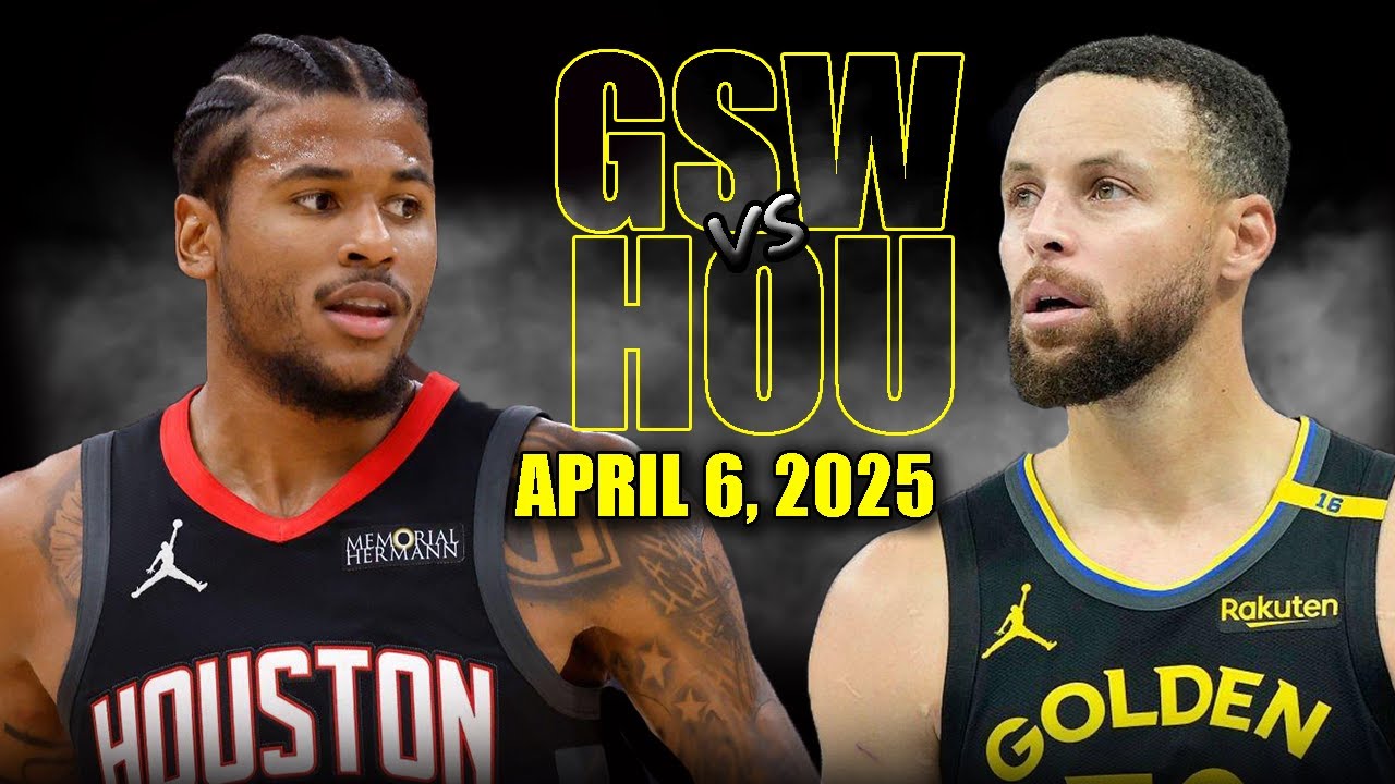 Golden State Warriors vs Houston Rockets Full Game Highlights - April 6, 2025 | NBA Regular Season