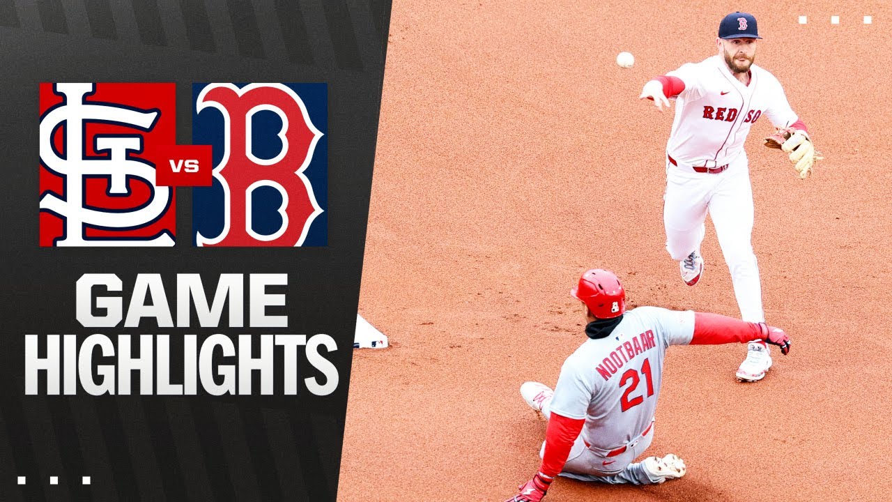 Cardinals vs. Red Sox Game 1 Highlights (4/6/25) | MLB Highlights