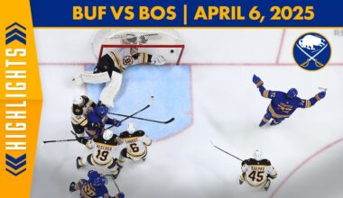 TAGE THOMPSON HAT TRICK!!! | Buffalo Sabres Beat Boston Bruins 6-3 | Full Game Highlights