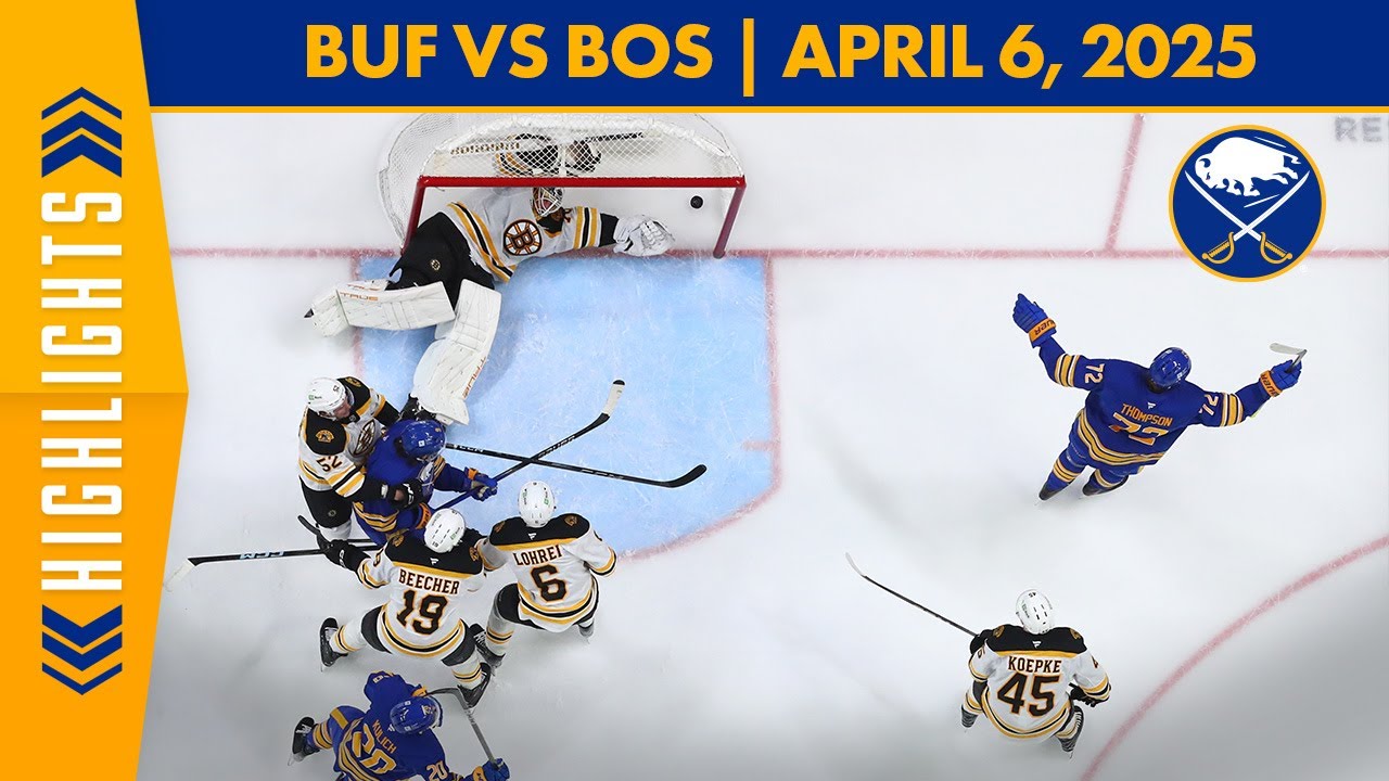 TAGE THOMPSON HAT TRICK!!! | Buffalo Sabres Beat Boston Bruins 6-3 | Full Game Highlights