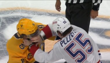 Andreas Englund Drops 🥊 Gloves 🥊 With Michael Pezzetta