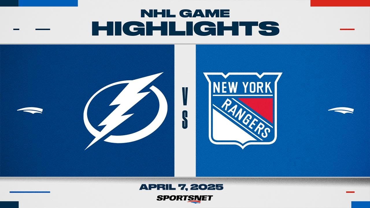 NHL Highlights | Lightning vs. Rangers - April 7, 2025