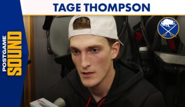 "It's Nice" | Tage Thompson On Hitting The 40-Goal Mark | Buffalo Sabres 2024-25 Season