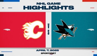 NHL Highlights | Flames vs. Sharks - April 7, 2025