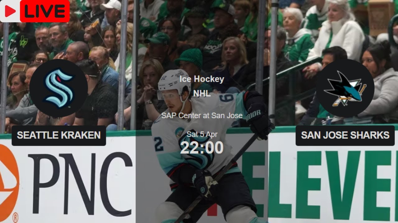 SEATTLE KRAKEN vs SAN JOSE SHARKS NHL Hockey 🏒 Live Stream Game Cast