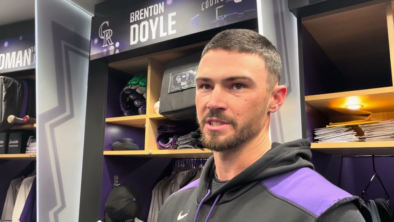 Colorado Rockies CF Brenton Doyle on the new torpedo bat craze: "It's the hitter, not the bat."