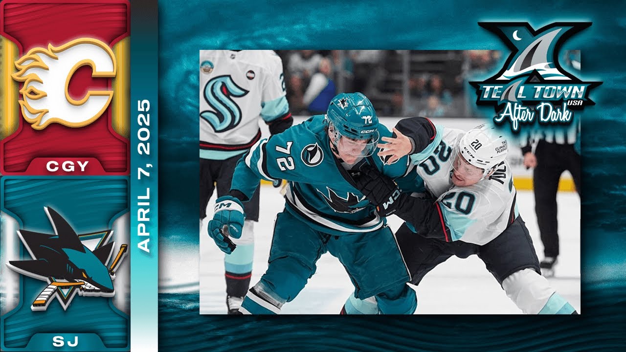 San Jose Sharks vs Calgary Flames - 4/7/2025 - Teal Town USA After Dark (Postgame)