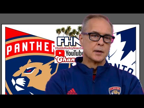 Paul Maurice, Panthers Pregame: Florida Host Toronto Maple Leafs, Bennett Out for Regular Season