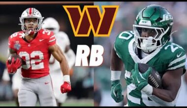 Best RB Options For The Commanders: Breece Hall? Hampton?