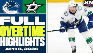 Vancouver Canucks at Dallas Stars | FULL Overtime Highlights - April 8, 2025