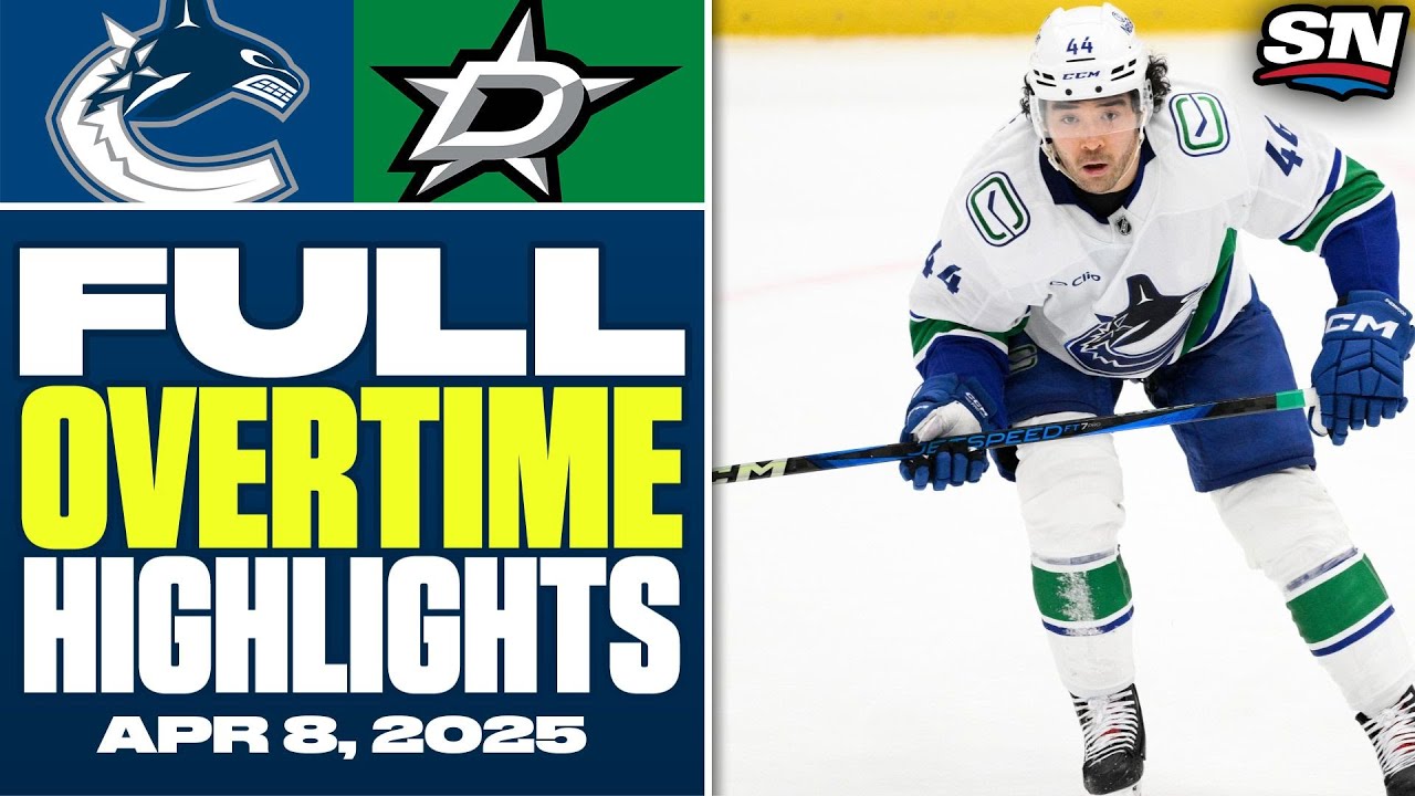 Vancouver Canucks at Dallas Stars | FULL Overtime Highlights - April 8, 2025