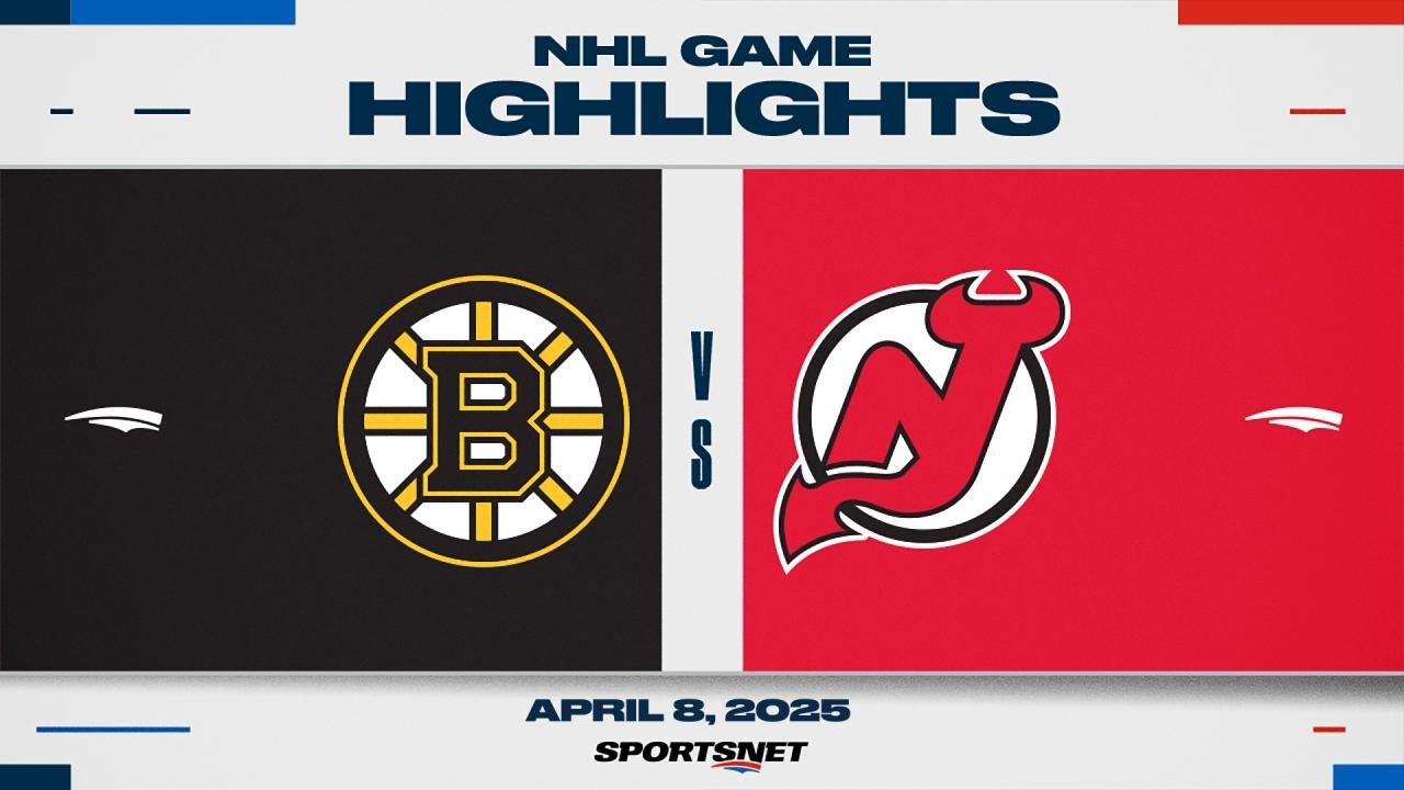 NHL Highlights | Bruins vs. Devils - April 8, 2025