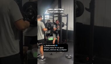 NFL Lineman, Chris Lindstrom squats 605 lbs! 😤 #shorts #nfl #gym #atlanta #falcons #weightlifting
