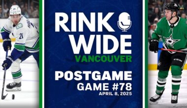 RINK WIDE POST-GAME: Vancouver Canucks at Dallas Stars | Game 78 - Apr. 8, 2025