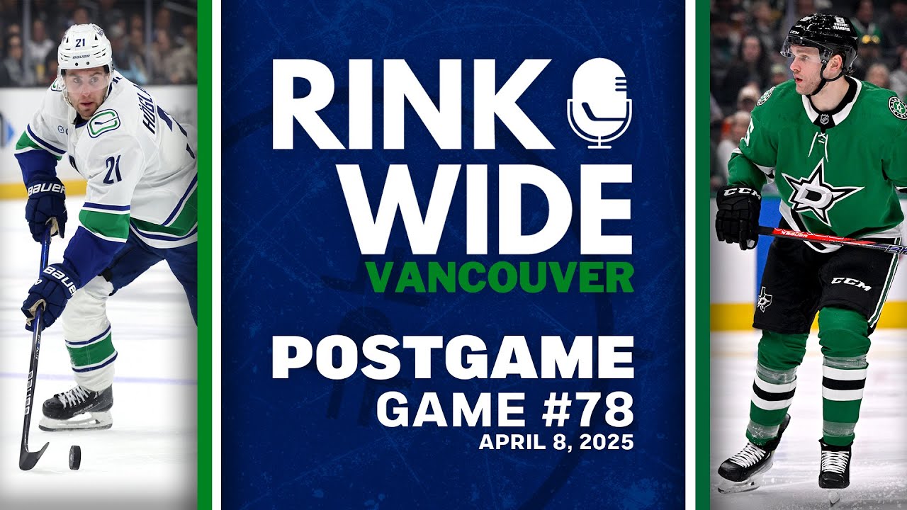 RINK WIDE POST-GAME: Vancouver Canucks at Dallas Stars | Game 78 - Apr. 8, 2025