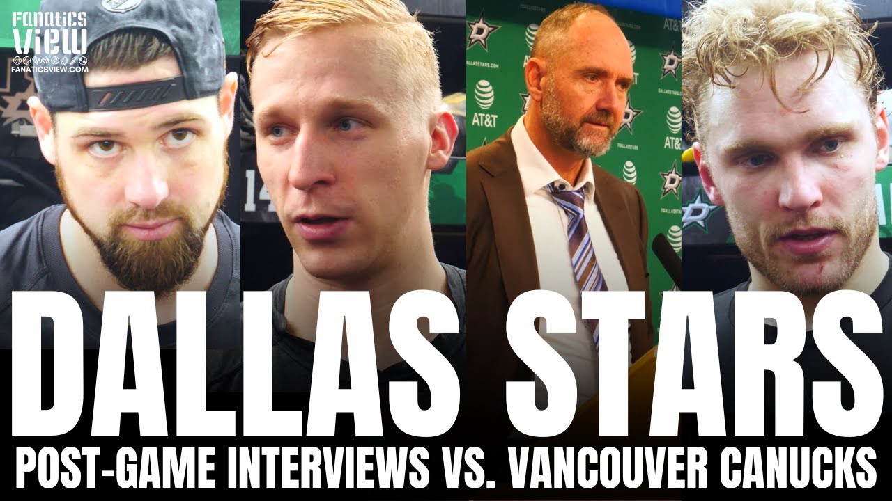Mikko Rantanen, Jamie Benn, Esa Lindell & Pete DeBoer Respond to Stars STUNNING Collapse vs. Canucks