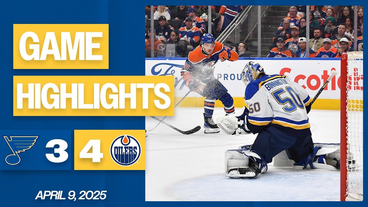 Game Highlights: Blues 3, Oilers 4