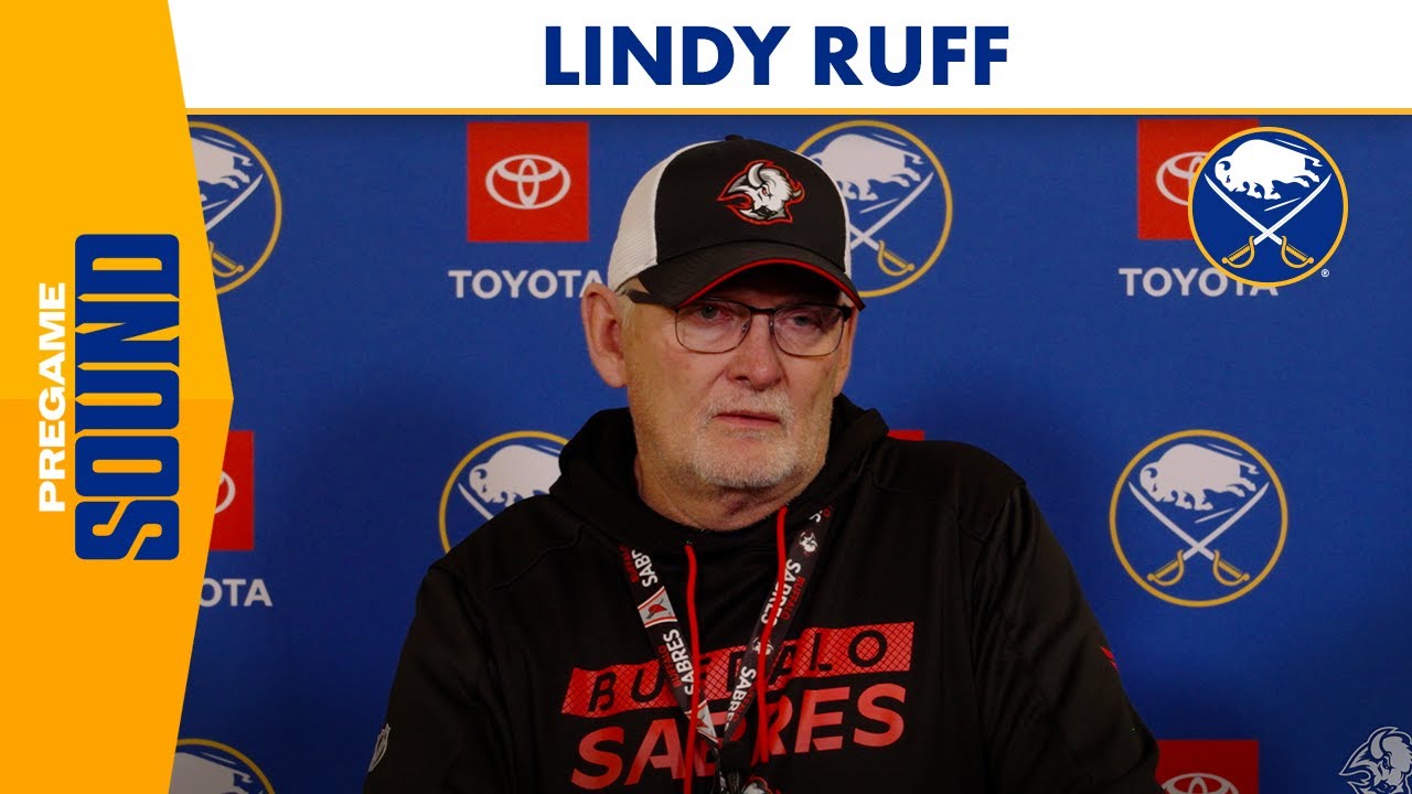 Buffalo Sabres Coach Lindy Ruff Ahead Of Matchup Against Carolina Hurricanes