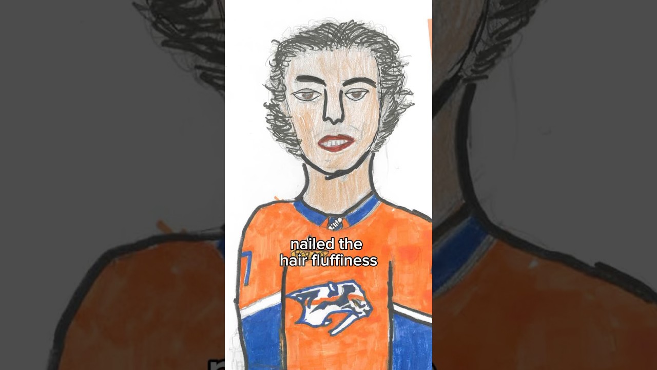 asking kids to draw out players…framing these 😂 #nhl #predsnhl