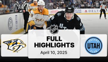 NHL Highlights | Predators vs. Utah Hockey Club | April 10, 2025