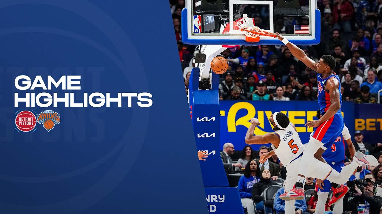 Full Game Highlights l Detroit Pistons vs New York Knicks