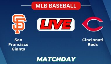 LIVE : San Francisco Giants Vs Cincinnati Reds | SCOREBOARD | Baseball Match | MLB | Apr 8 2025