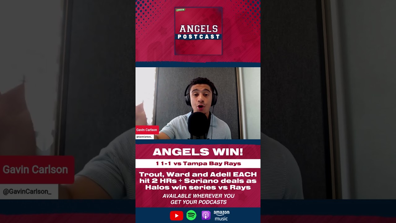 ANGELS WIN: Trout, Ward and Adell EACH hit 2 HRs as the #angels crush the #rays 11-1 in Tampa #mlb